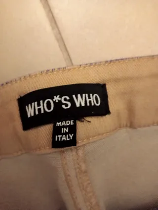 2€Pantalón degradado beige-azul Talla M