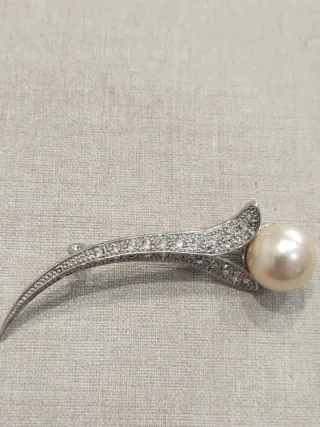 Juego de cadenas: oro, plata y perla