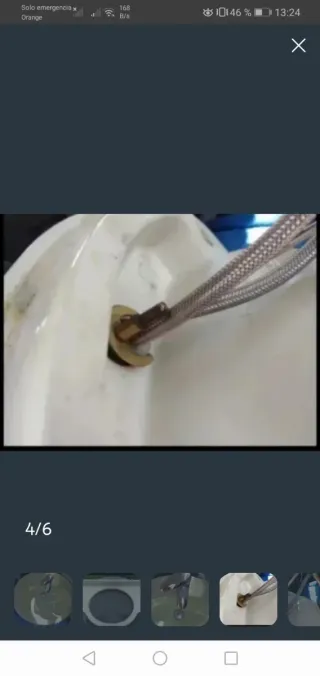 Lavabo+mármol+grifo para mueble 80cm