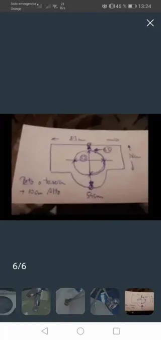 Lavabo+mármol+grifo para mueble 80cm