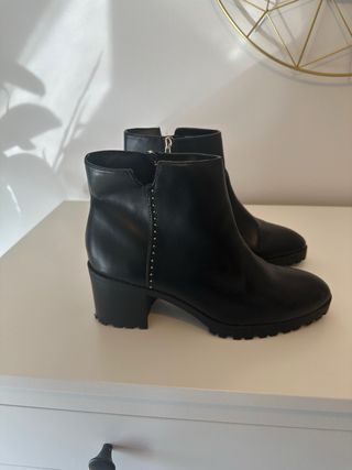 Botines negros tacón plataforma