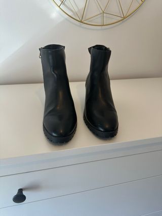 Botines negros tacón plataforma
