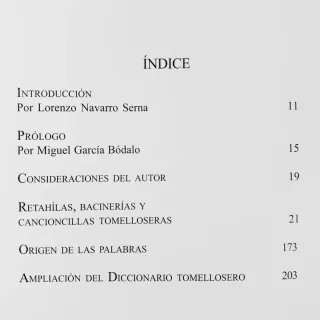 Retahílas, bacinerías y cancioncillas tomelloseras