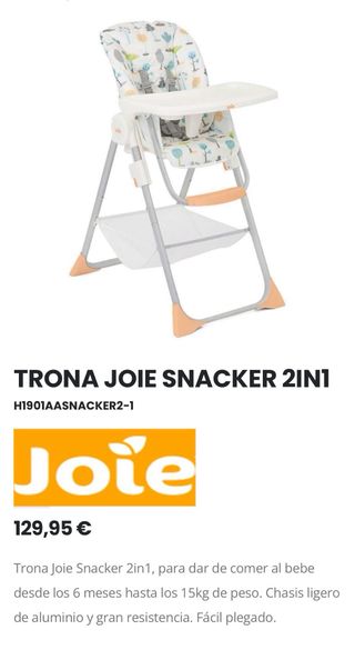 Trona Joie Snacker 2in1