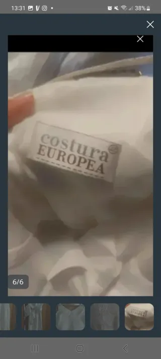 Vestido fiesta plateado y blanco