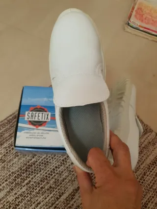 Zapatos de seguridad unisex SAFETIX blancos