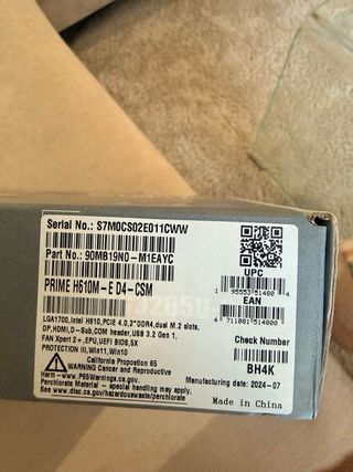 Placa Base ASUS Prime H610M-E D4-CSM mATX