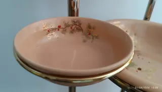 Jofaina antigua con espejo y cuenco