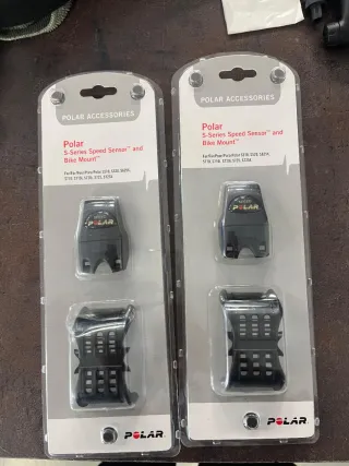 2 Polar S-Series Speed Sensor y Bike Mount