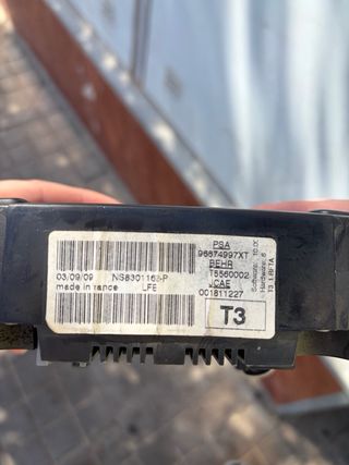 Panel Climatización Peugeot 206+