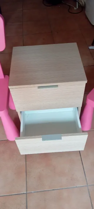 Lote de 2 Sillas Infantiles Rosas con oso y mesita