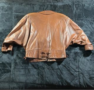 Leather Jacket Chaqueta de Cuero Vintaje 80s