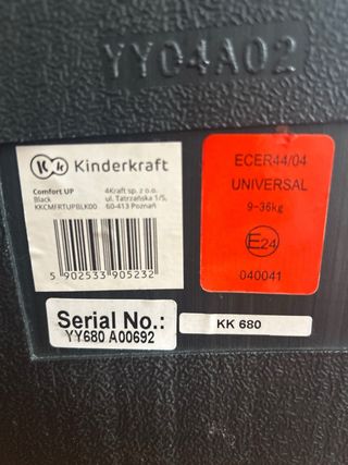 Silla coche Kinderkraft Comfort UP Negra