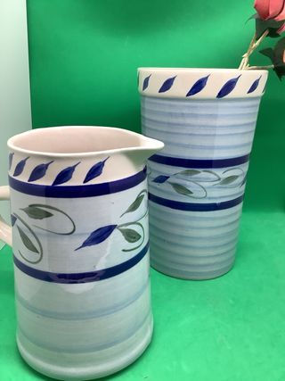 Set ceramica decorata a mano vintage