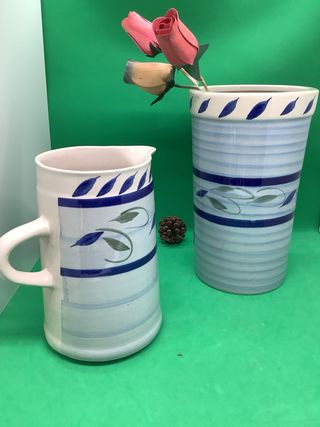 Set ceramica decorata a mano vintage