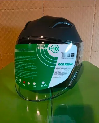 Casco Moto Nathut Negro Mate