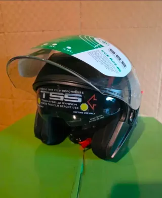 Casco Moto Nathut Negro Mate