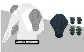 Chaqueta de Cuero Moto Estilo Retro Tallas L y XL