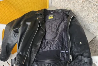 Chaqueta de Cuero Moto Estilo Retro Tallas L y XL