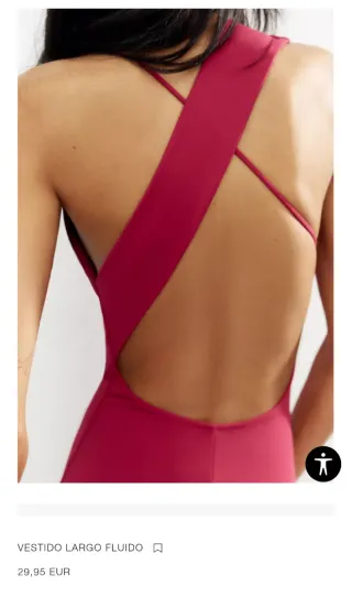 Vestido fiesta M/38 Zara