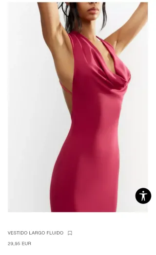 Vestido fiesta M/38 Zara