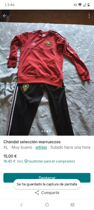 Chándal Adidas Selección Marroquí XL