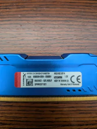 2x 4GB DDR3 HyperX RAM