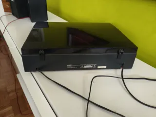 Tocadiscos Reproductor Vinilos Negro/Gris