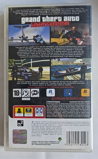 Caja y manual GTA Liberty City Stories PSP