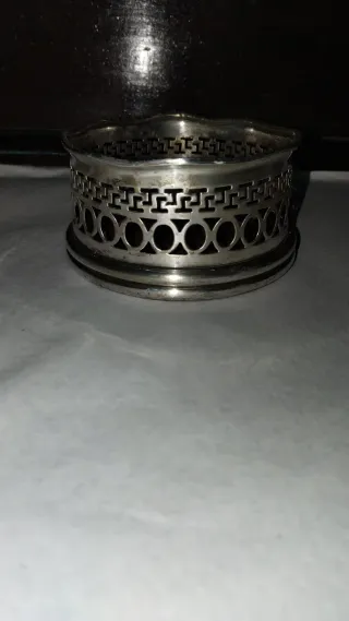 Posavasos para botella de plata