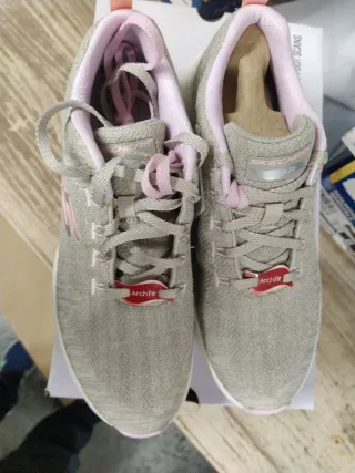 Zapatillas Skechers Mujer Talla 37 Gris/Rosa