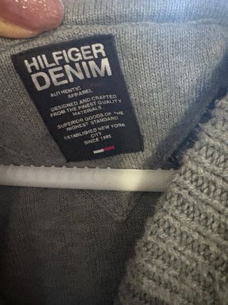 Chaqueta punto Tommy Hilfiger gris Talla M