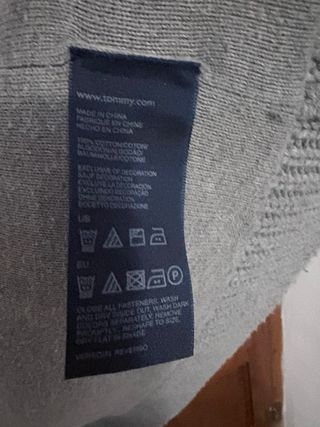 Chaqueta punto Tommy Hilfiger gris Talla M