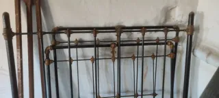 Cabecero y pie de cama de metal