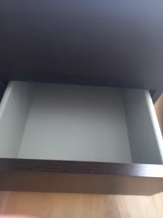 Mesita de noche Ikea MALM negra