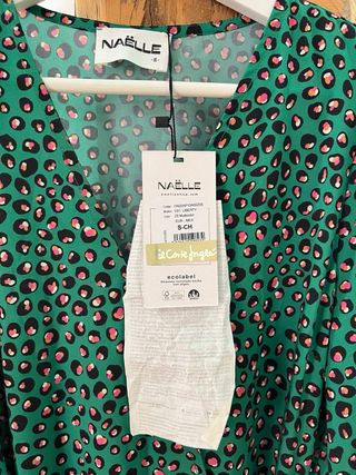 Vestido Naëlle verde lunares Talla S