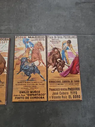 Azulejos Carteles Taurinos Antiguos (4 uds)