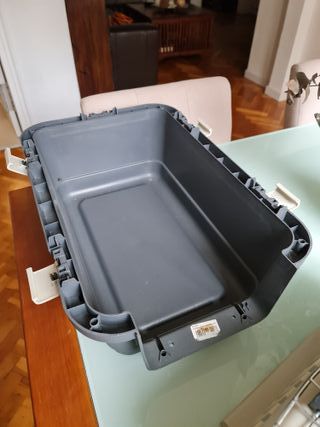 Transportín para gato beige y gris