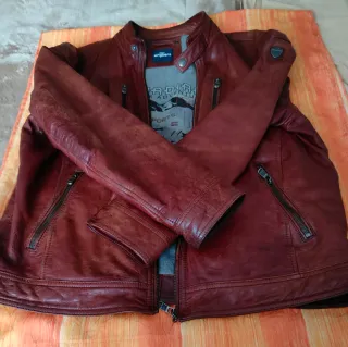 Chaqueta de piel Engbers coñac Talla L