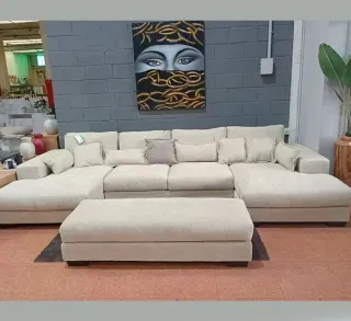 MEGA SOFA forma U Beige NUEVO