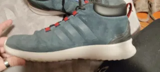 Zapatillas Adidas  CF RAIDER MID WTR Gris y Rojo