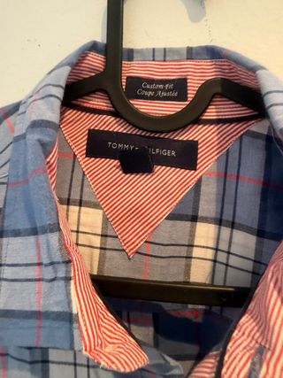 Camisa Tommy Hilfiger cuadros azul