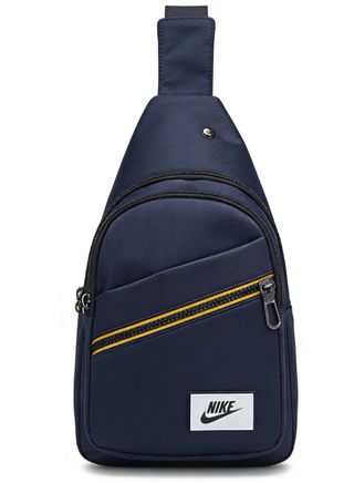 Bandolera estilo Nike nueva negra, azul y gris