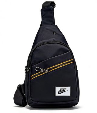 Bandolera estilo Nike nueva negra, azul y gris