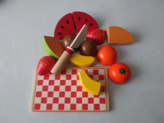Set de 2 puzzles y juego de frutas infantil