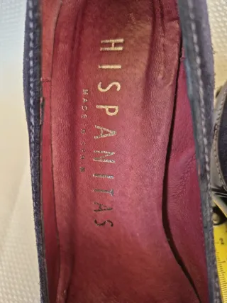 Zapatos Hispanitas Mujer Tacon Negro/Morado