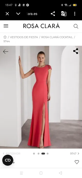 Vestido Rosa Clará invitada fiesta