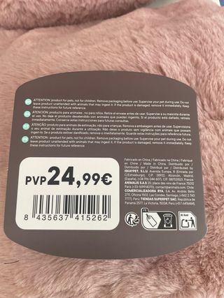 Lettino per gatti in peluche rosa