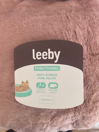 Lettino per gatti in peluche rosa