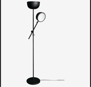 Lámpara de pie negra 185cm